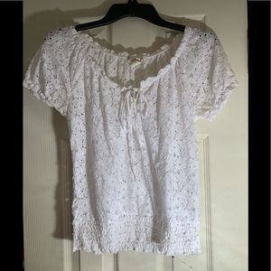 White lace top